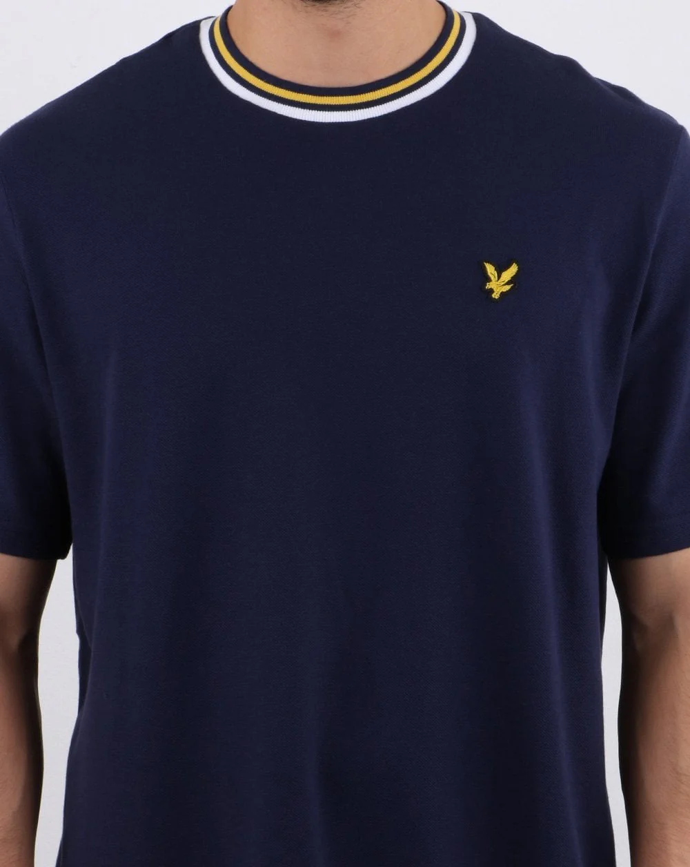 Lyle And Scott Multi Rib T-shirt Navy - Image 3