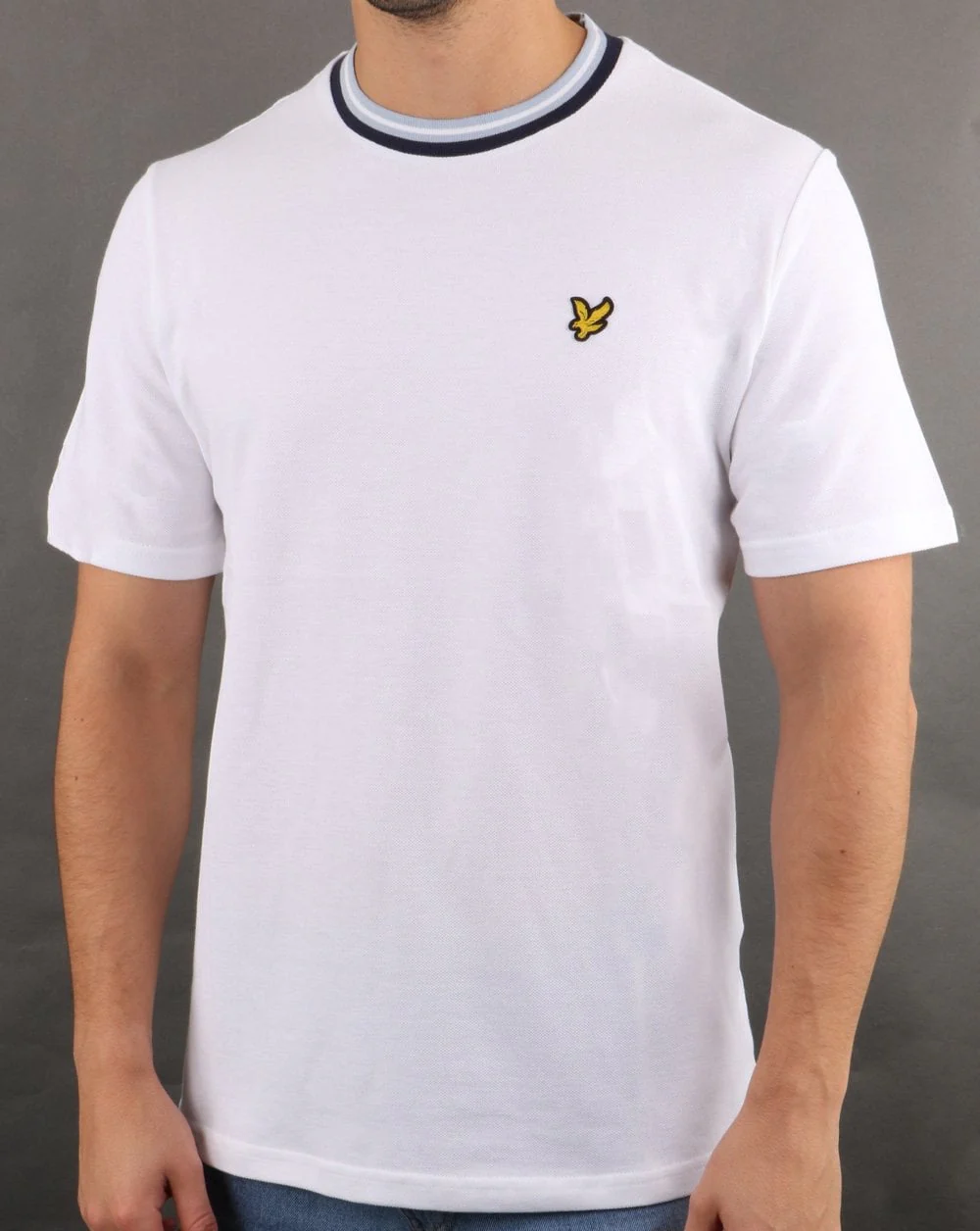 Lyle And Scott Multi Rib T-shirt White - Image 3