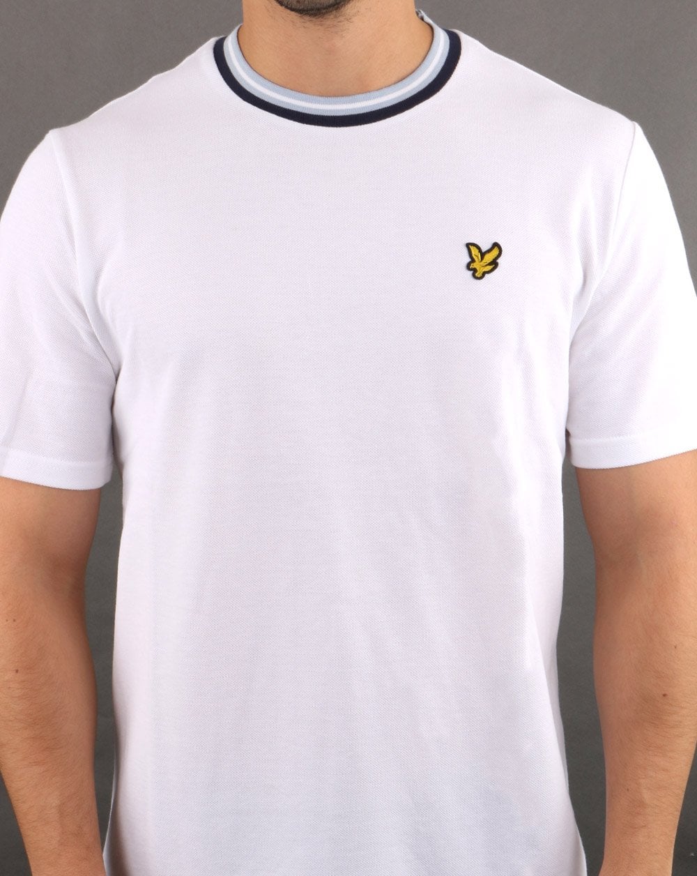 Lyle And Scott Multi Rib T-shirt White - Image 4