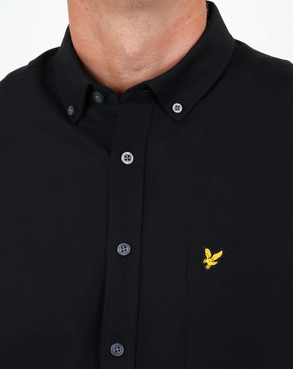 Lyle And Scott Oxford Shirt Black - Image 2