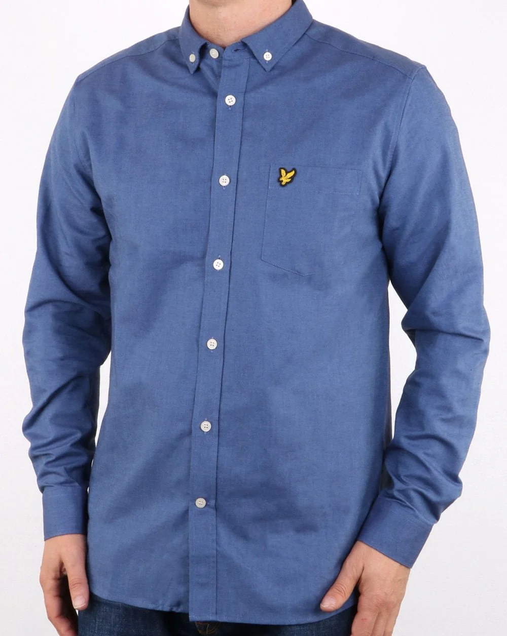 Lyle And Scott Oxford Shirt Denim Blue