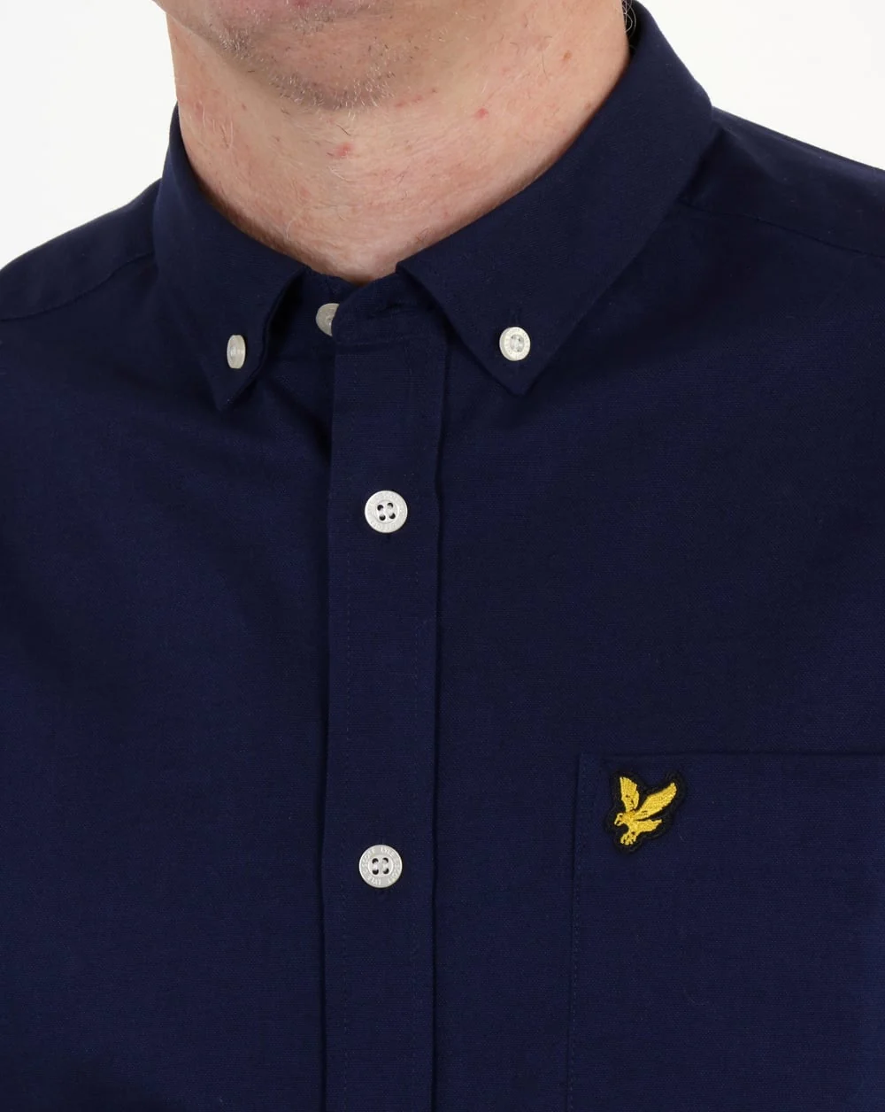 Lyle And Scott Oxford Shirt Navy - Image 2