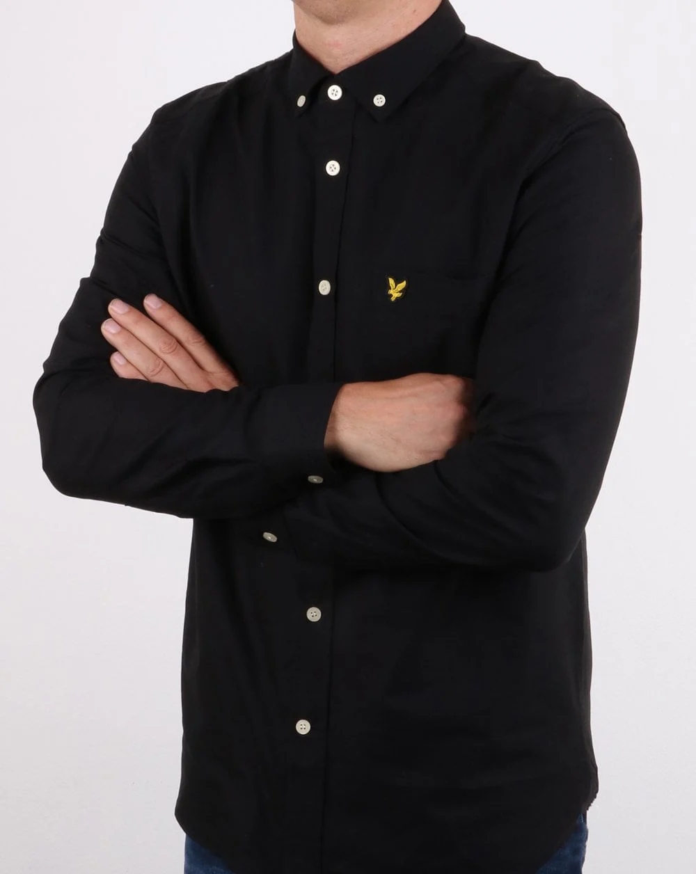 Lyle And Scott Oxford Shirt True Black - Image 2
