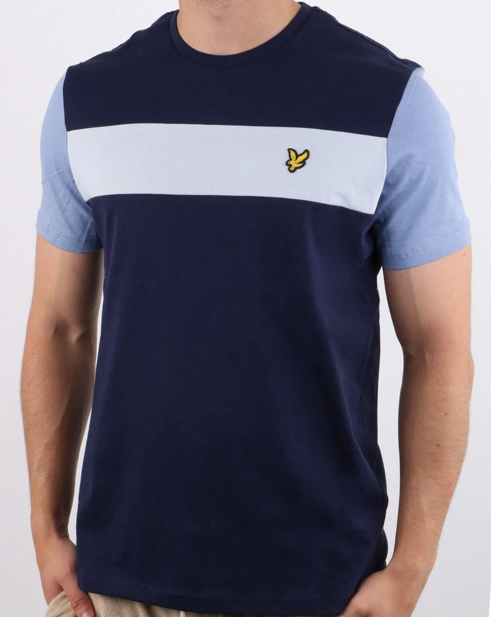 Lyle And Scott Panel T-shirt Navy