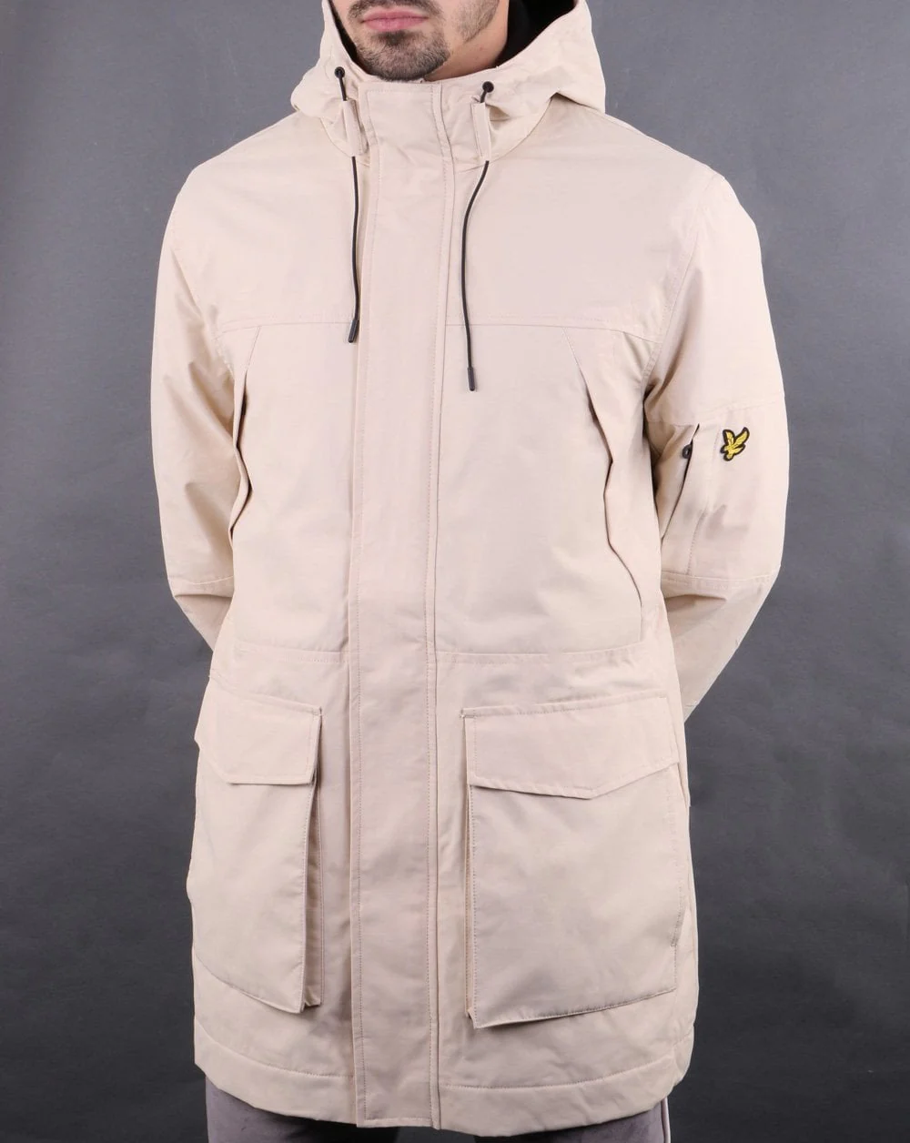 Lyle And Scott Panelled Jacket Cream