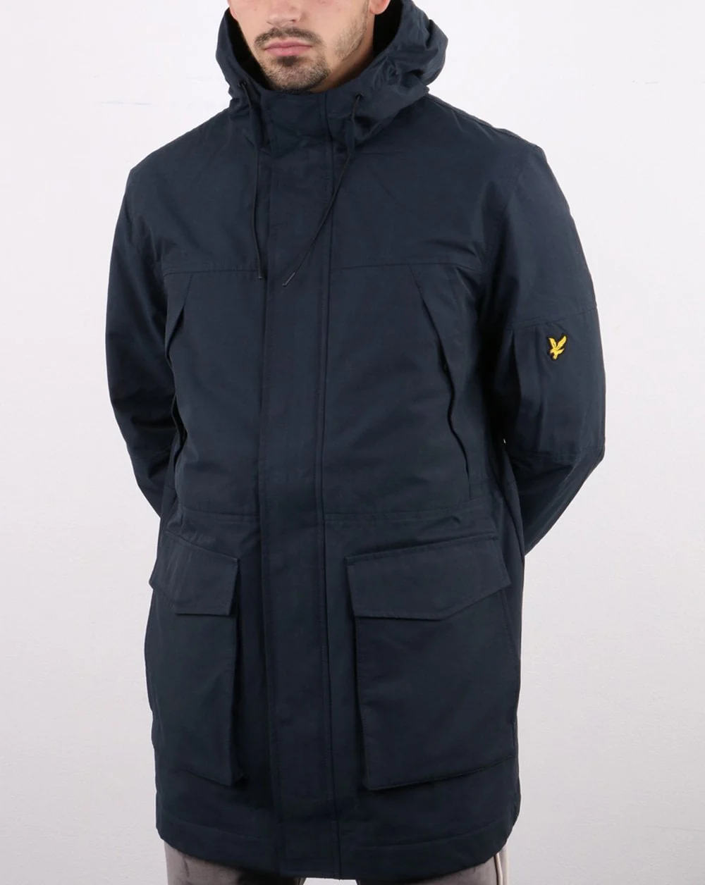 Lyle And Scott Panelled Jacket Navy