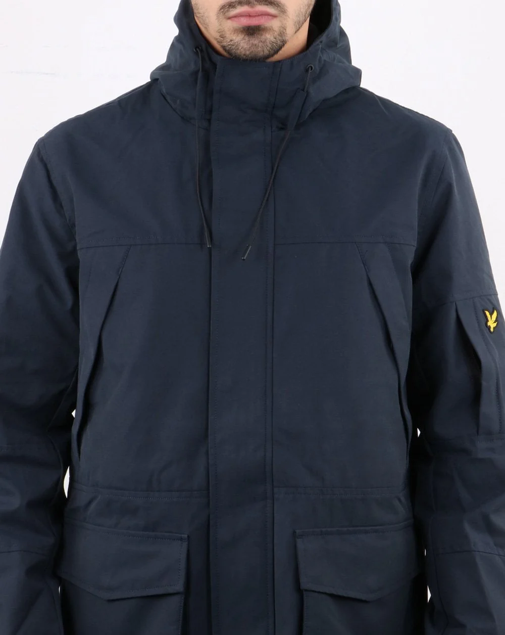 Lyle And Scott Panelled Jacket Navy - Image 4