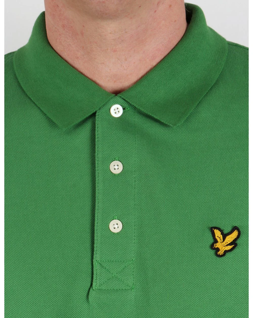 Lyle And Scott Polo Shirt Basil Green - Image 2