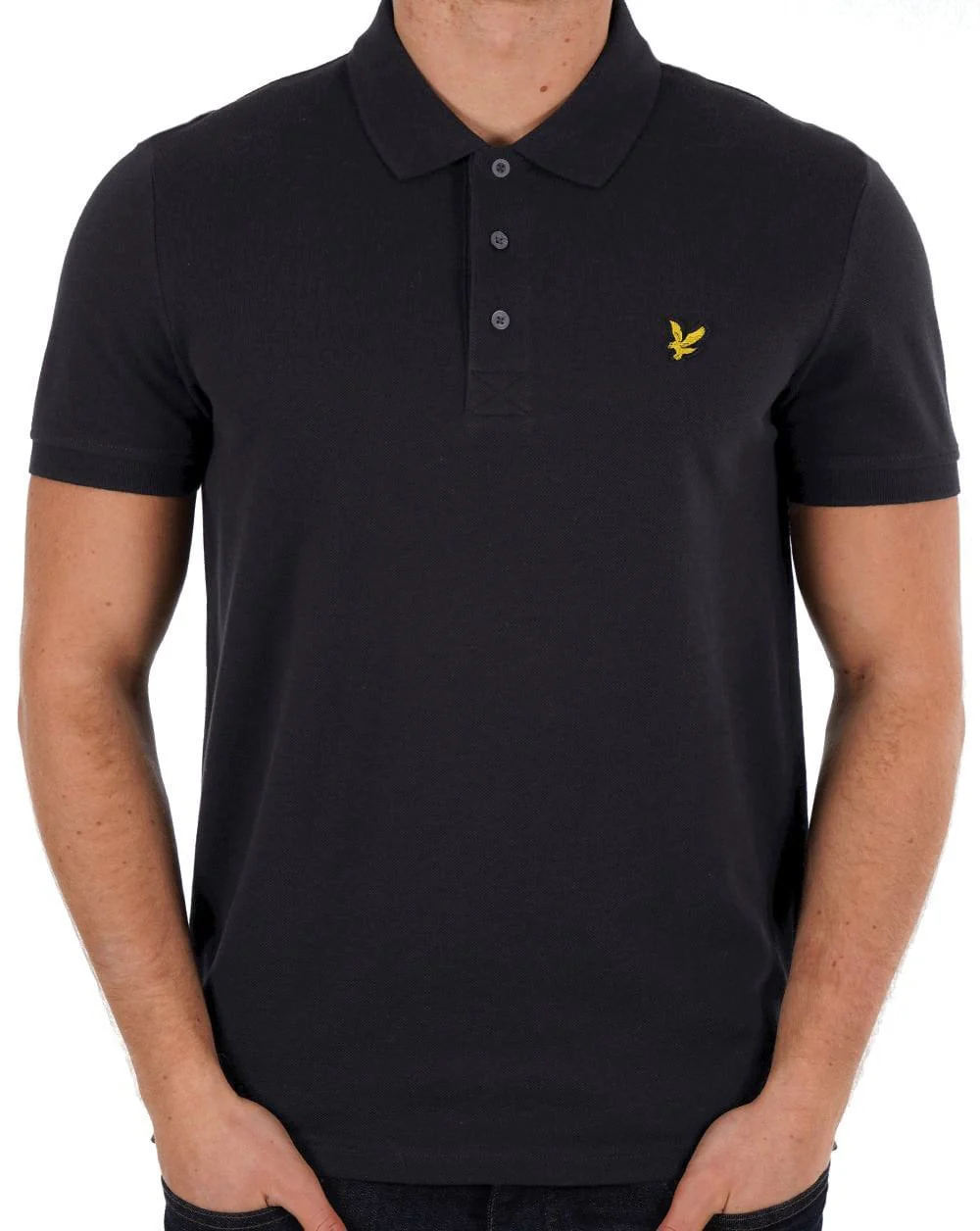 Lyle And Scott Polo Shirt Black - Image 3