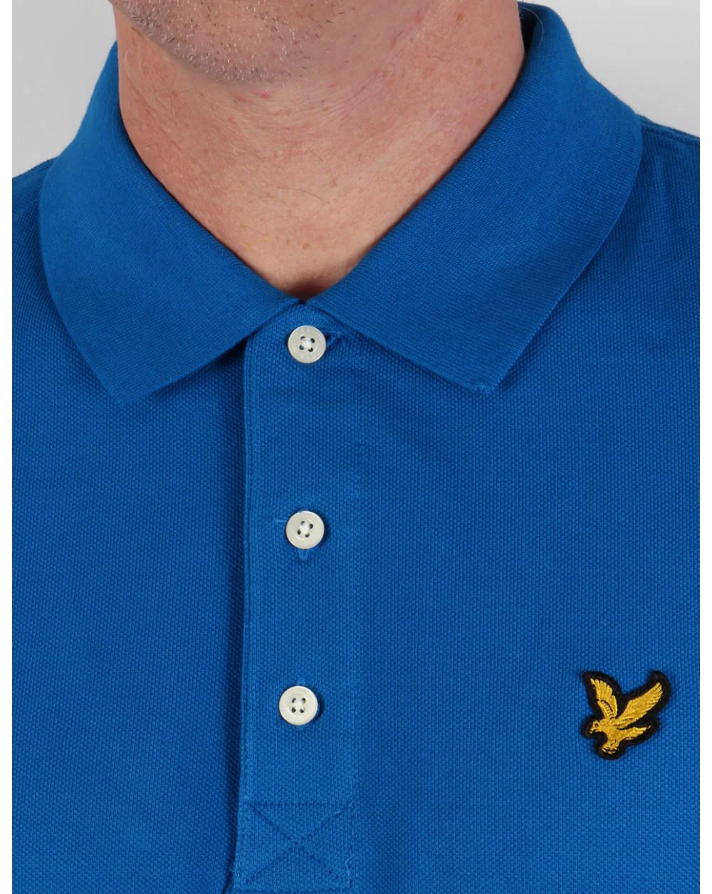 Lyle And Scott Polo Shirt Deep Cobalt - Image 2
