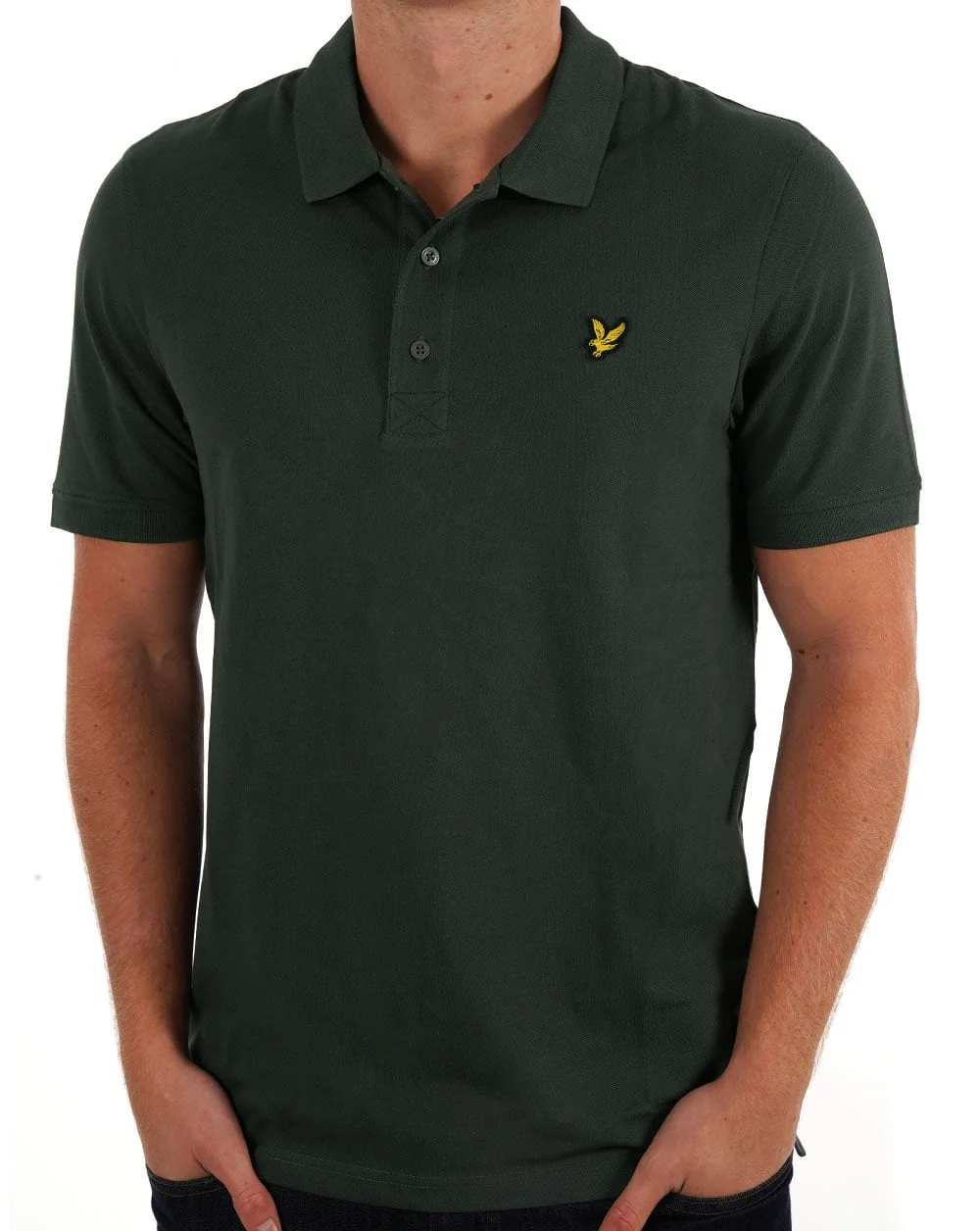 Lyle And Scott Polo Shirt Deep Green - Image 3