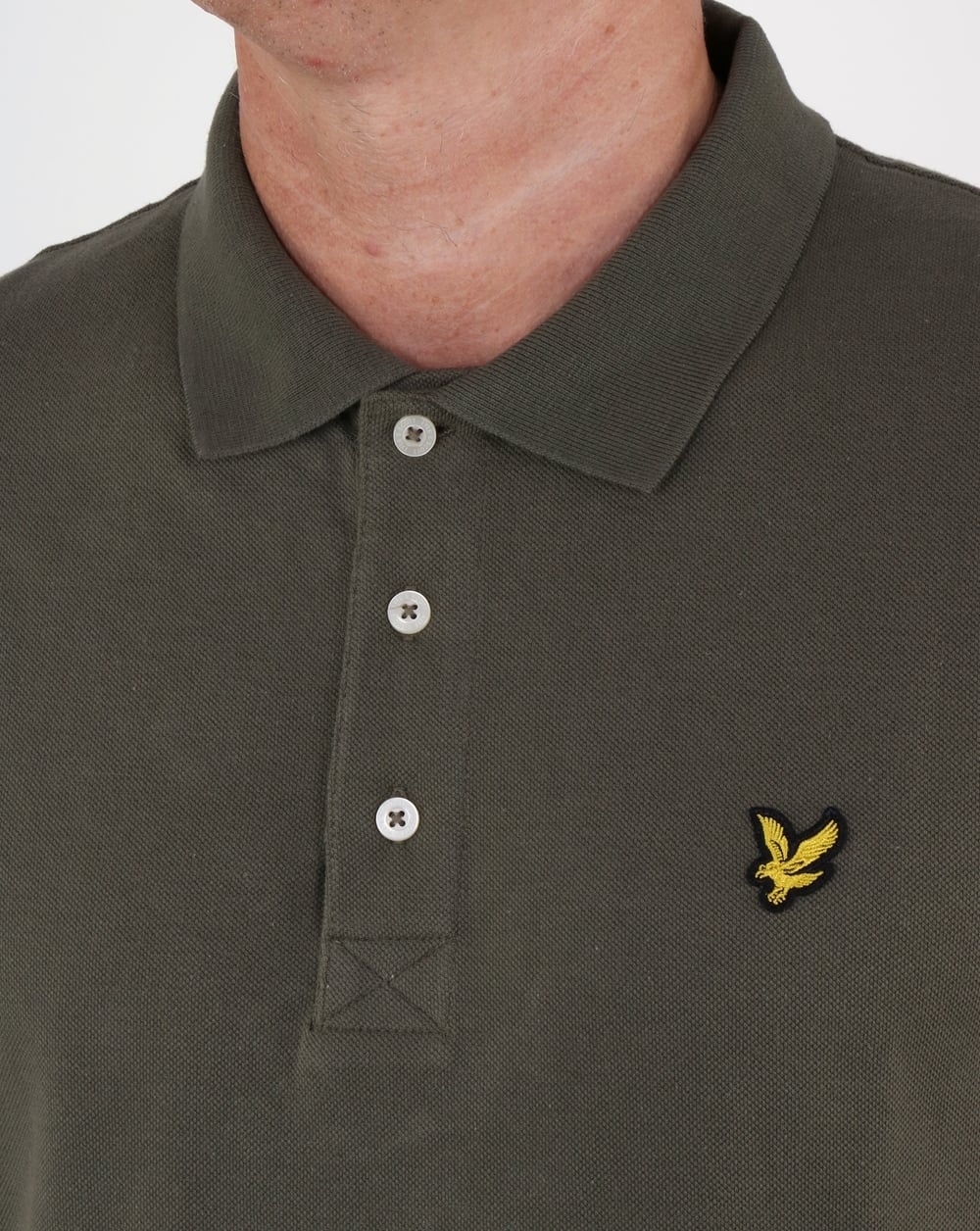 Lyle And Scott Polo Shirt Dusty Olive - Image 2