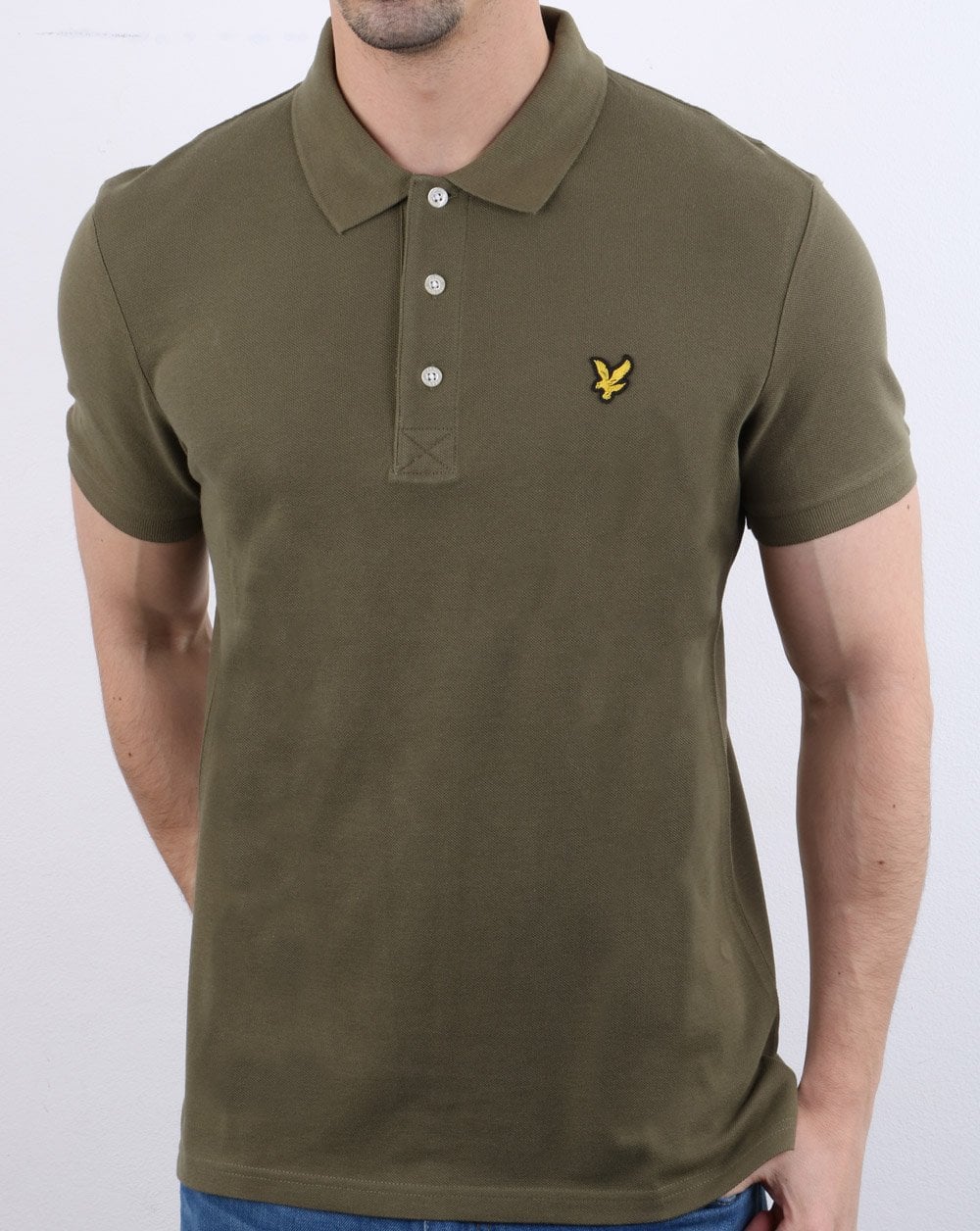 Lyle And Scott Polo Shirt Khaki - Image 2