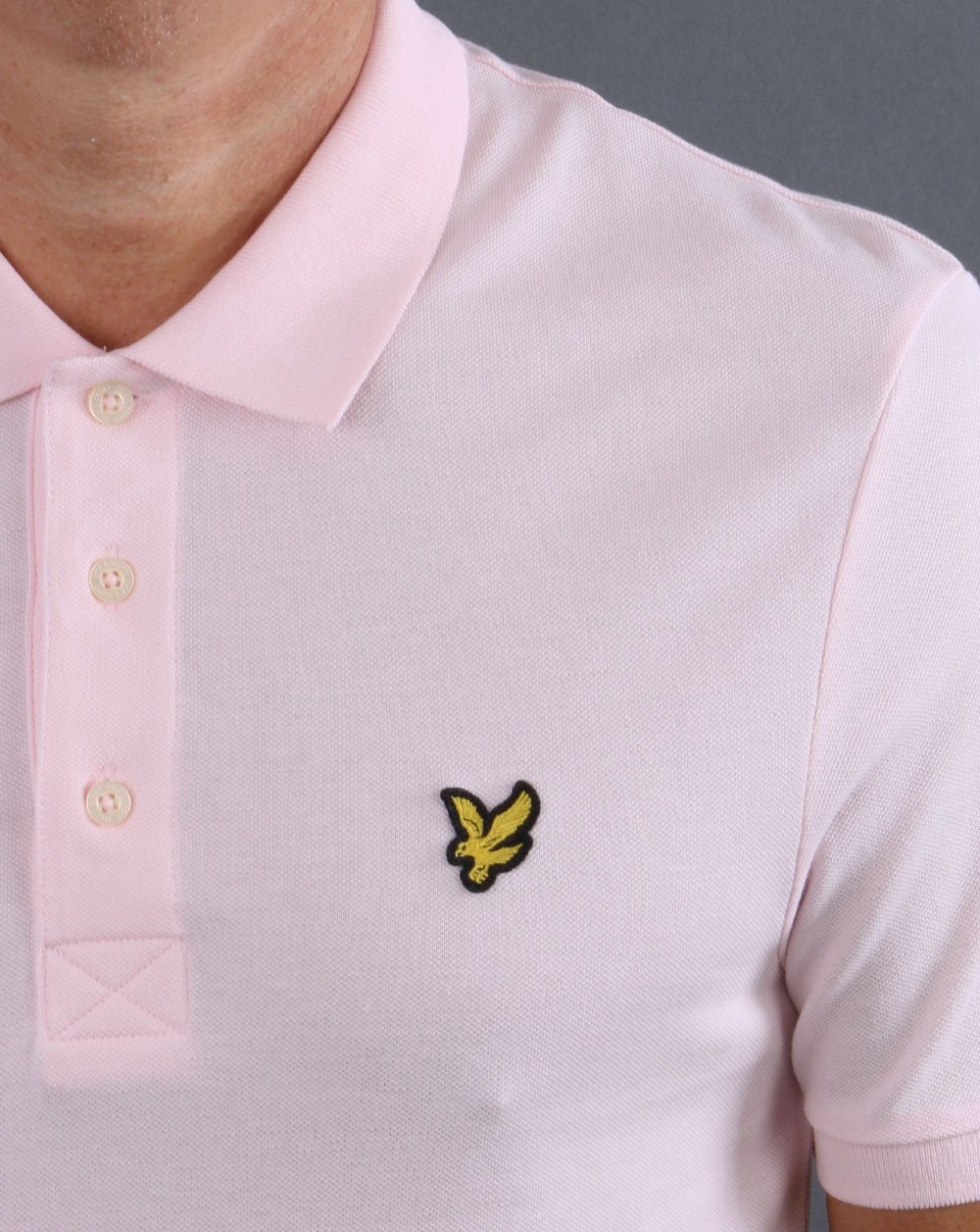 Lyle And Scott Polo Shirt Light Pink - Image 2