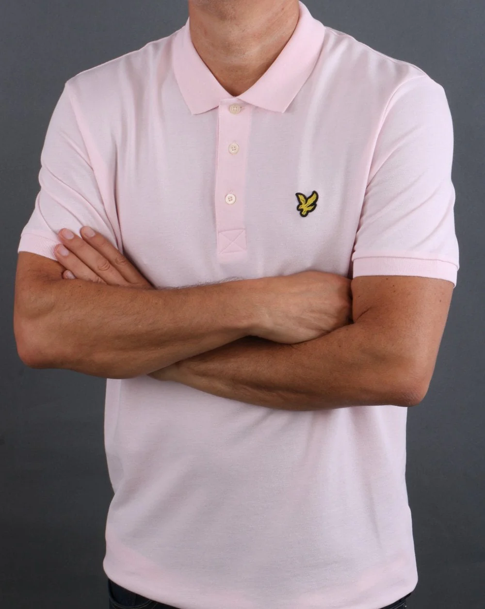 Lyle And Scott Polo Shirt Light Pink - Image 3