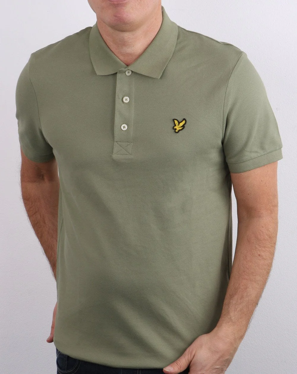 Lyle And Scott Polo Shirt Moss - Image 2