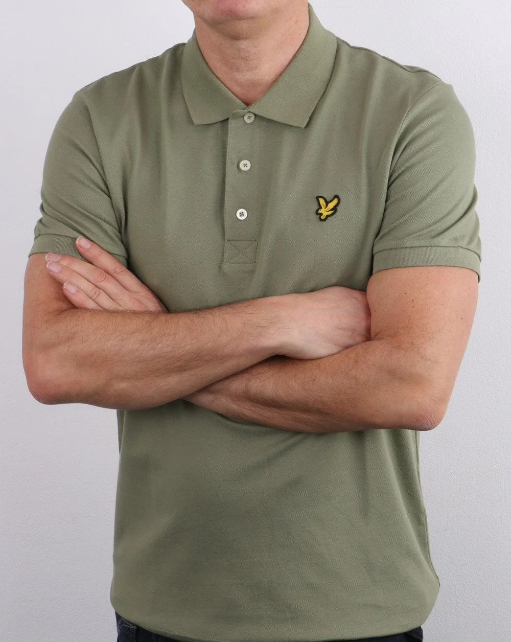 Lyle And Scott Polo Shirt Moss - Image 3