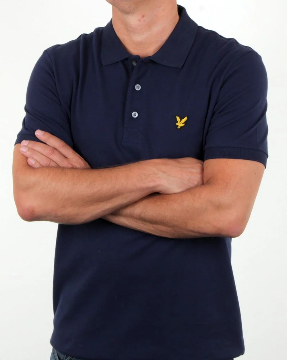 Lyle And Scott Polo Shirt Navy - Image 3