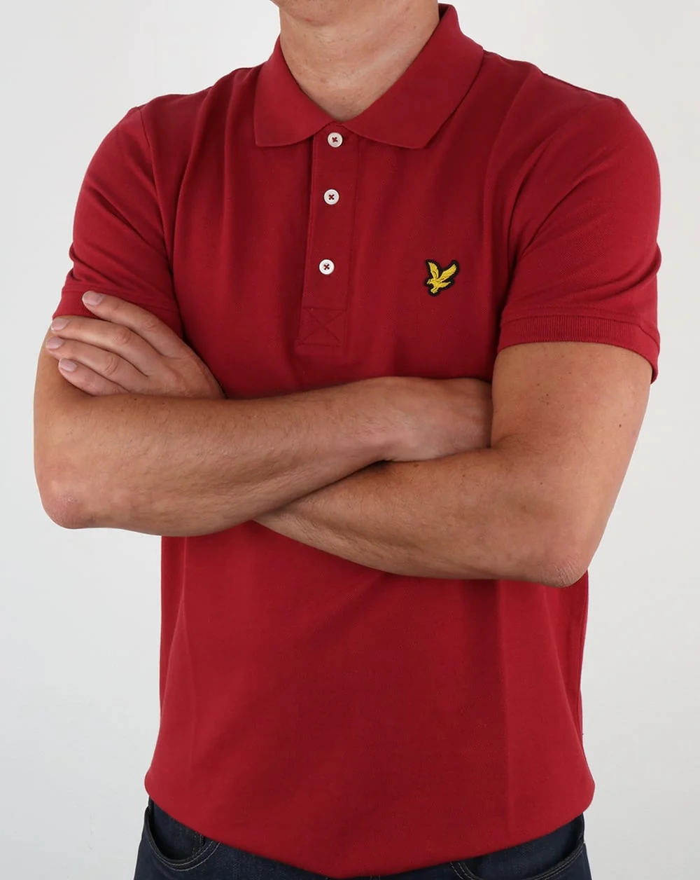 Lyle And Scott Polo Shirt Pomegranate - Image 3