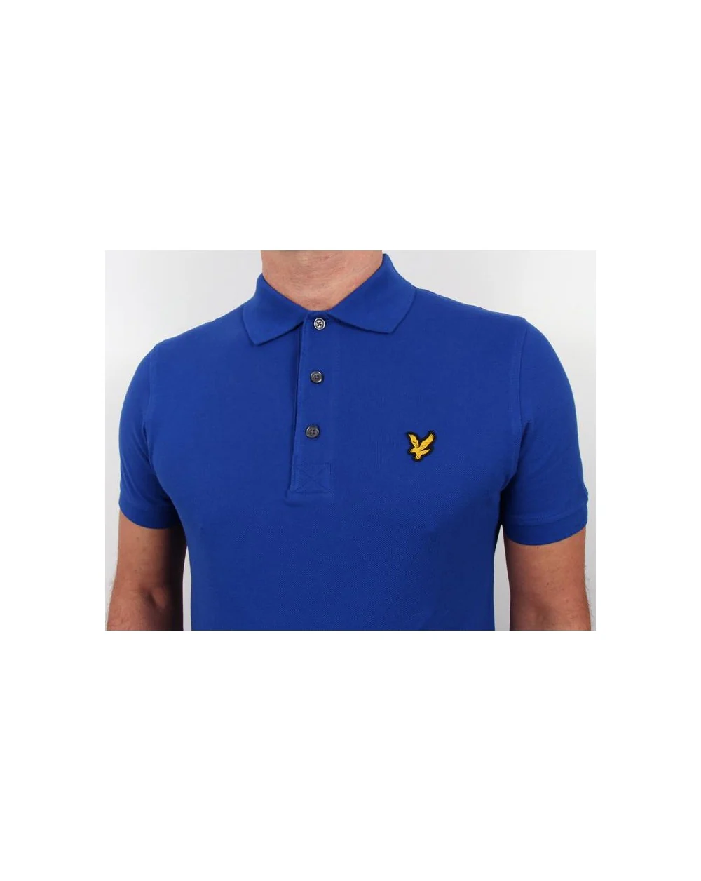 Lyle And Scott Polo Shirt S/s Royal Blue - Image 3