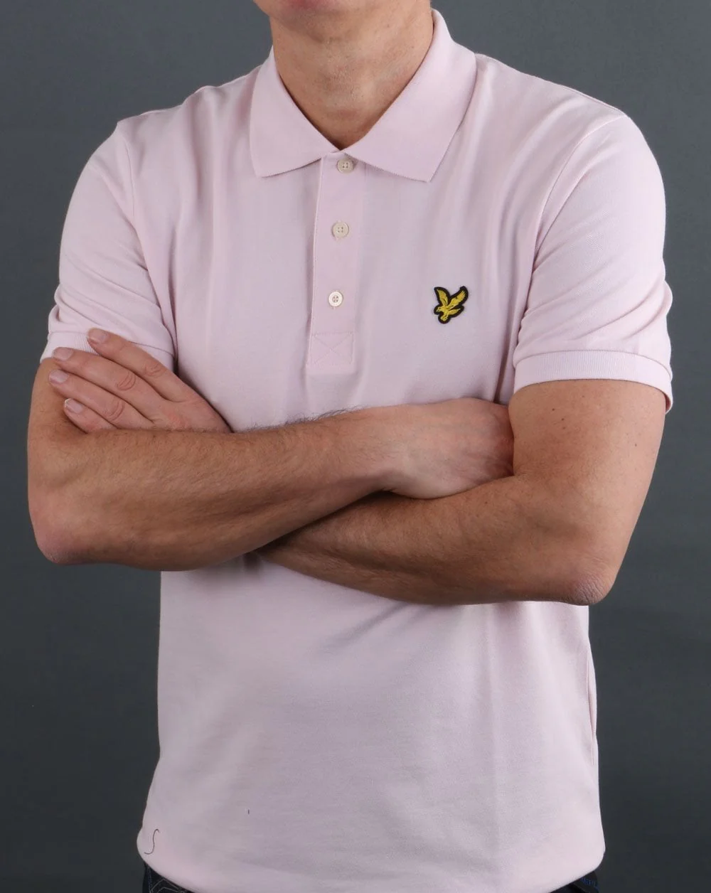 Lyle And Scott Polo Shirt Stonewash Pink - Image 4