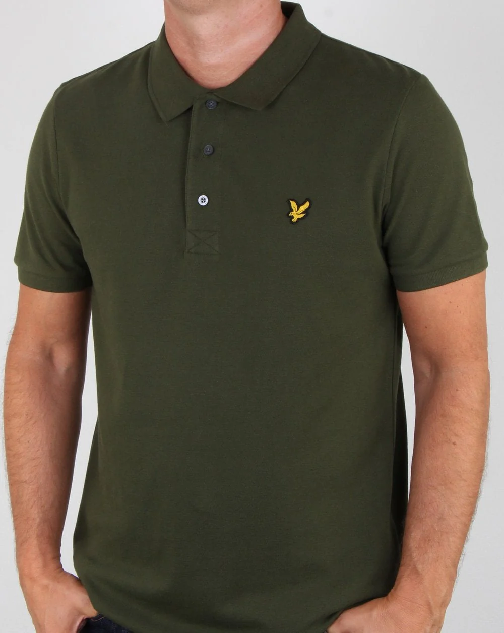 Lyle And Scott Polo Shirt Woodland Green - Image 3
