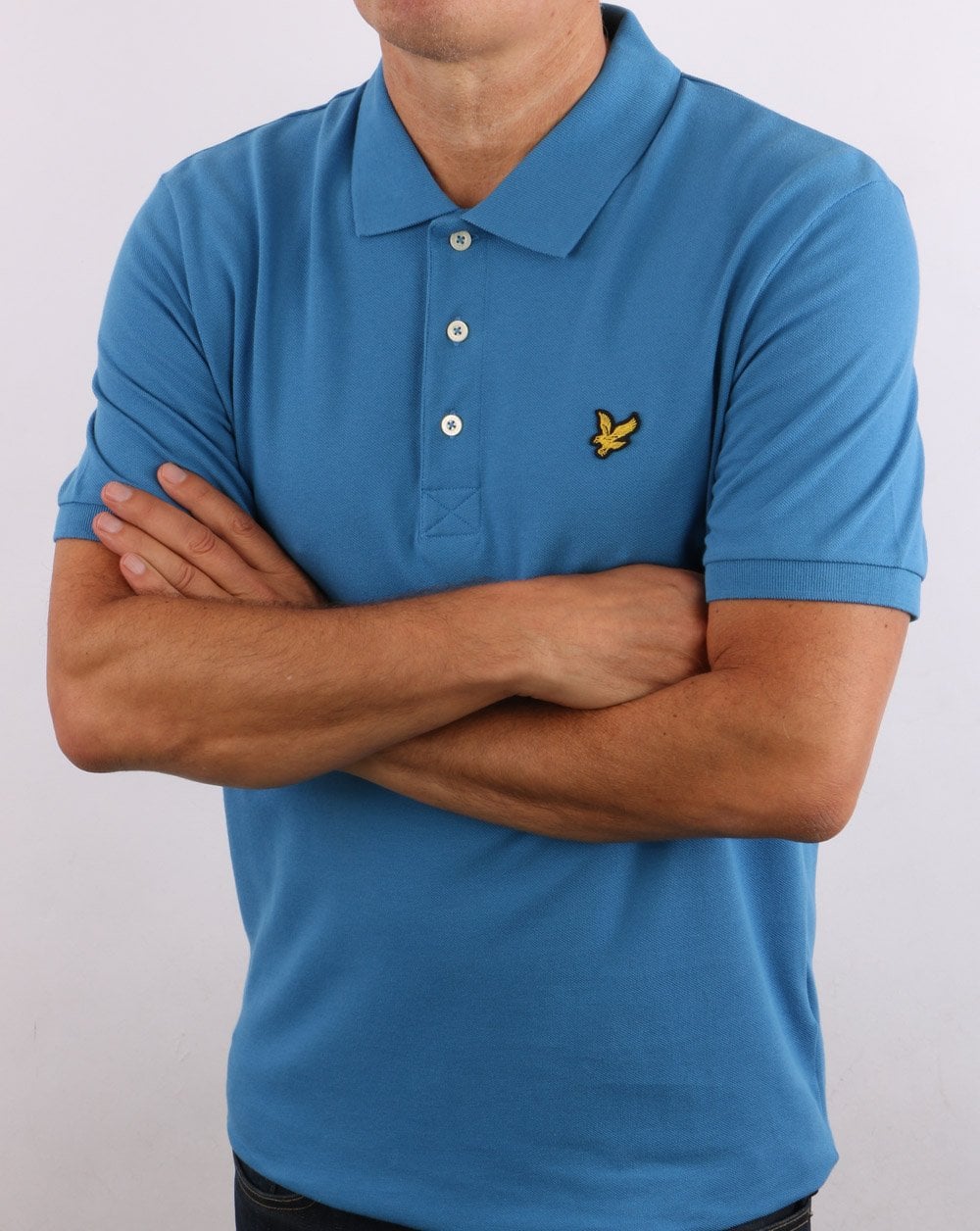 Lyle And Scott Polo Shirt Yale Blue - Image 2