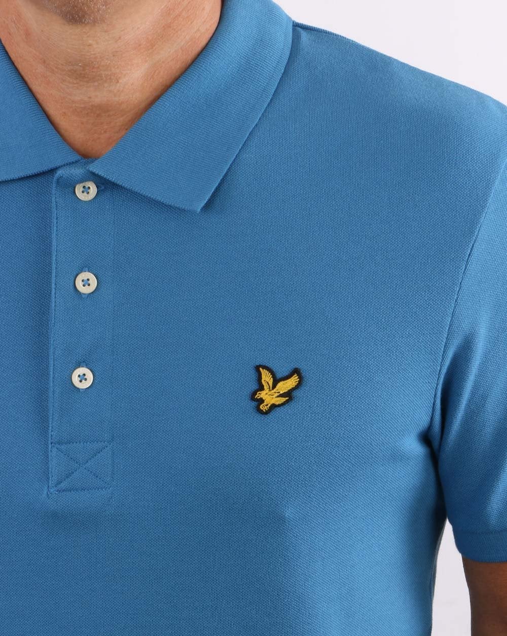 Lyle And Scott Polo Shirt Yale Blue - Image 3
