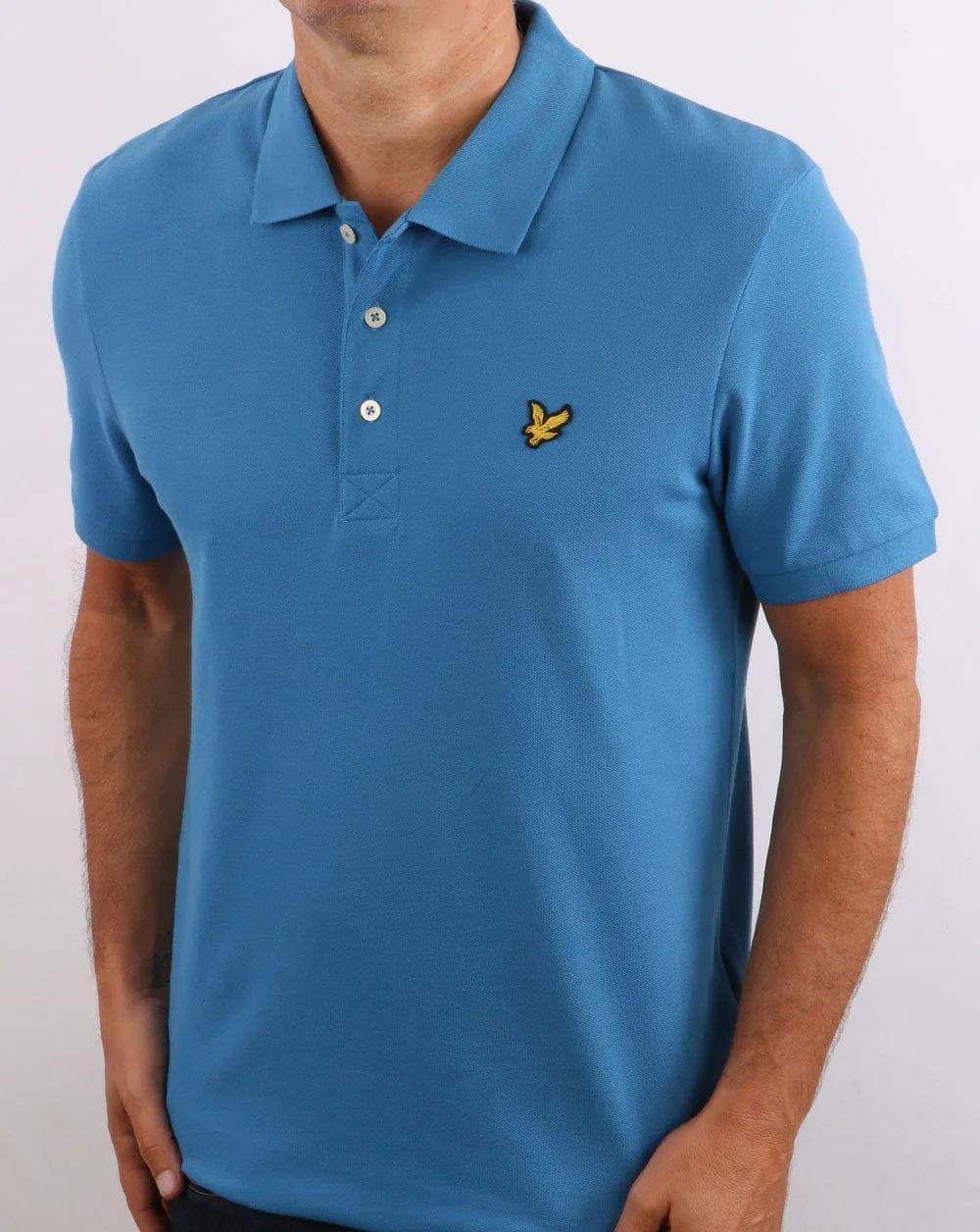 Lyle And Scott Polo Shirt Yale Blue - Image 5