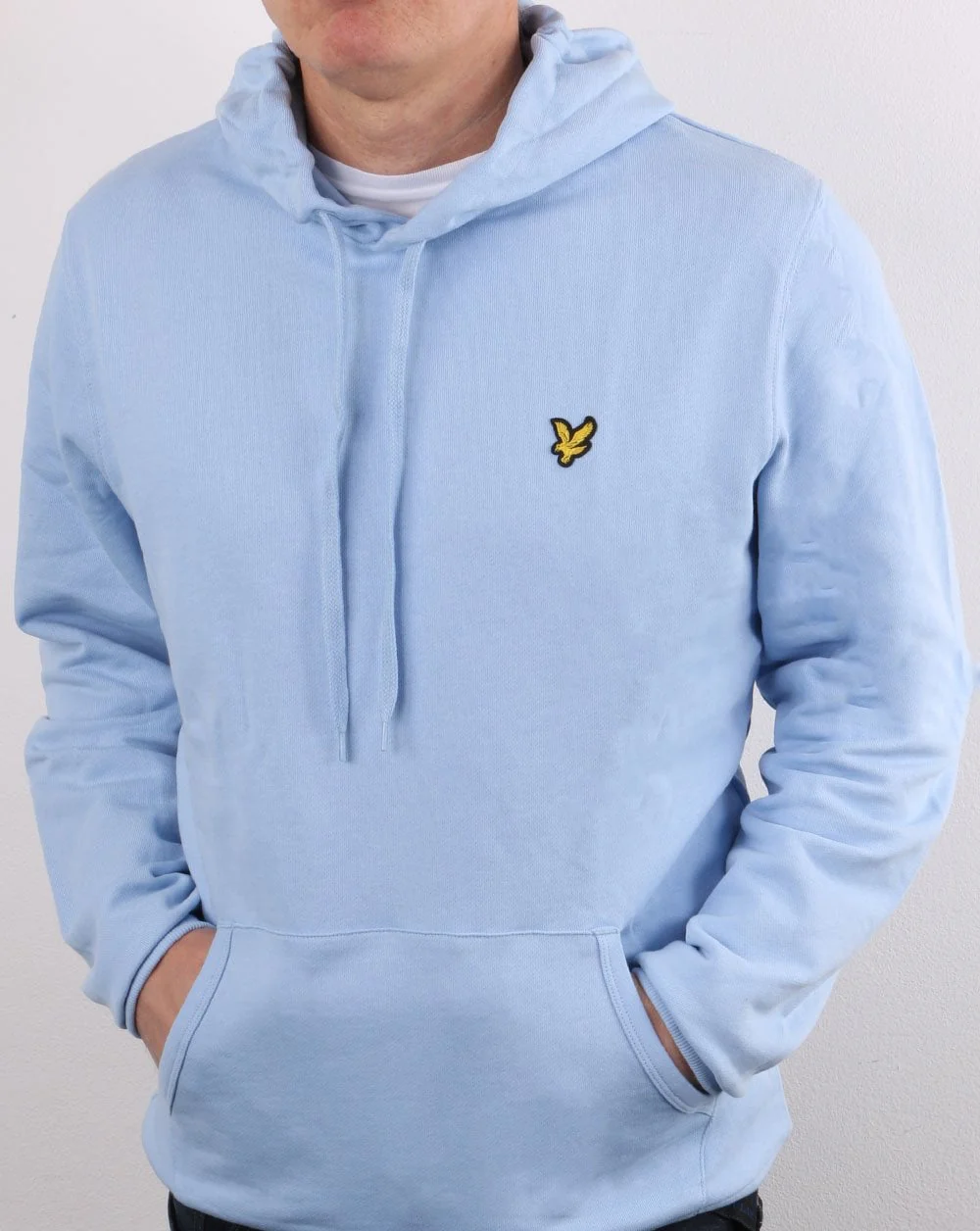 Lyle And Scott Pullover Hoodie Pool Blue - Image 2
