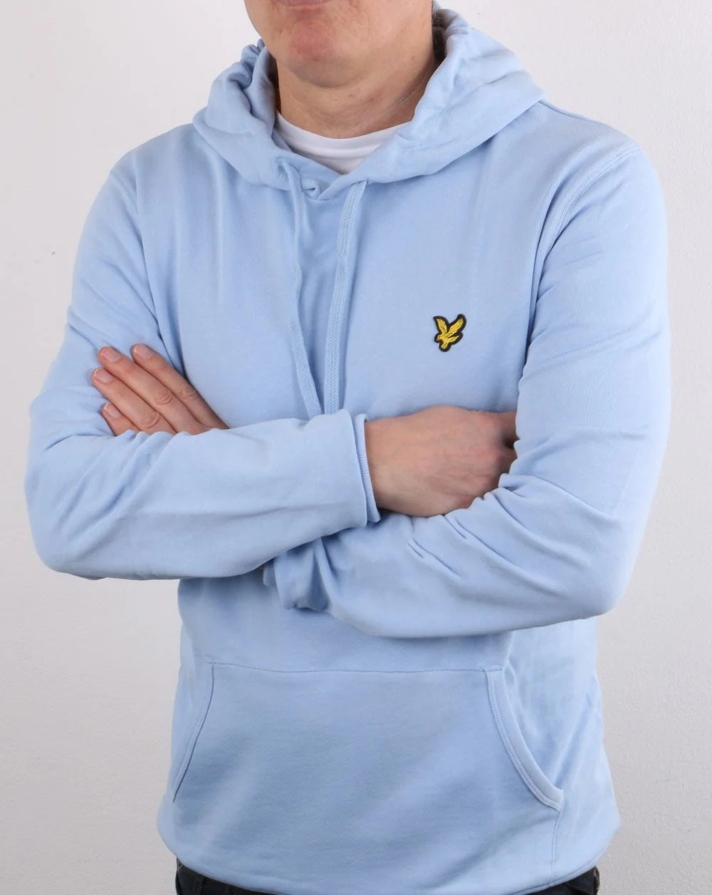 Lyle And Scott Pullover Hoodie Pool Blue - Image 4