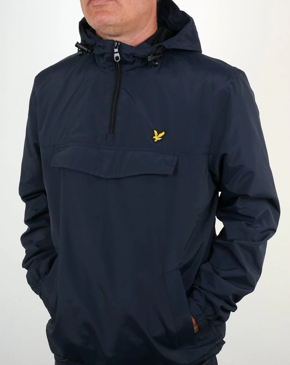 Lyle And Scott Qtr Zip Jacket Navy - Image 3