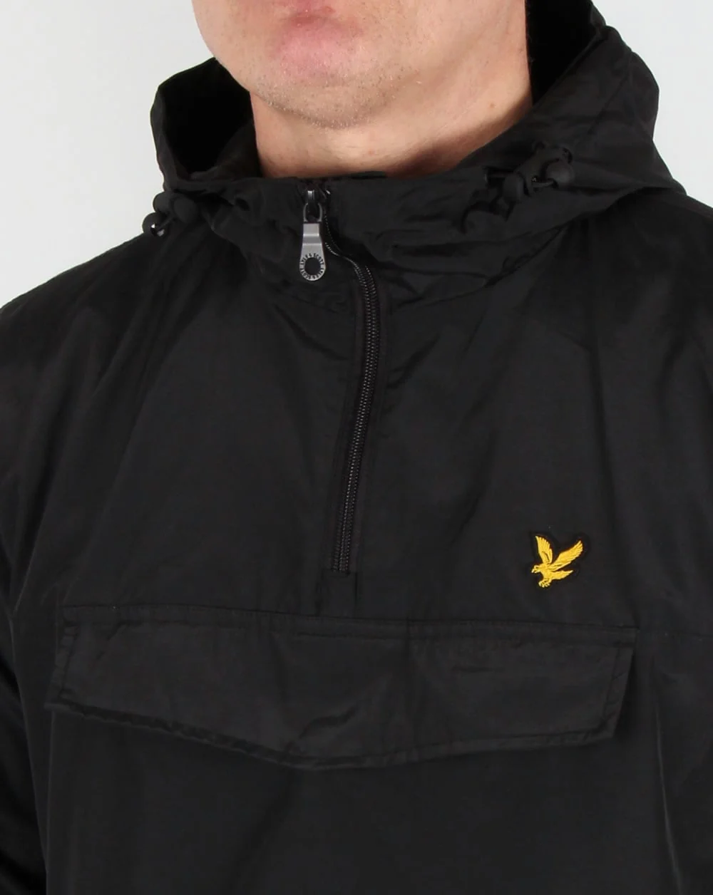 Lyle And Scott Qtr Zip Smock Jacket in Black - Image 2