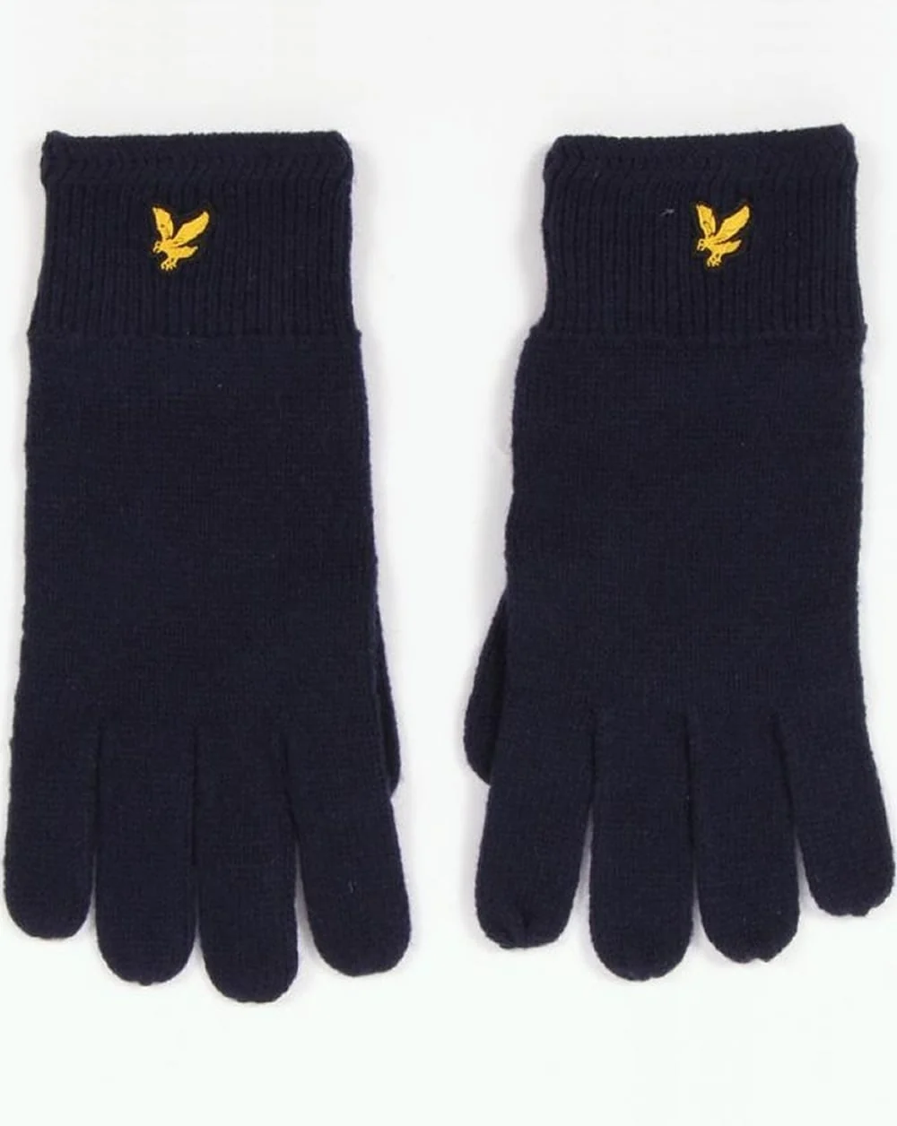 Lyle And Scott Racked Rib Gloves New Navy