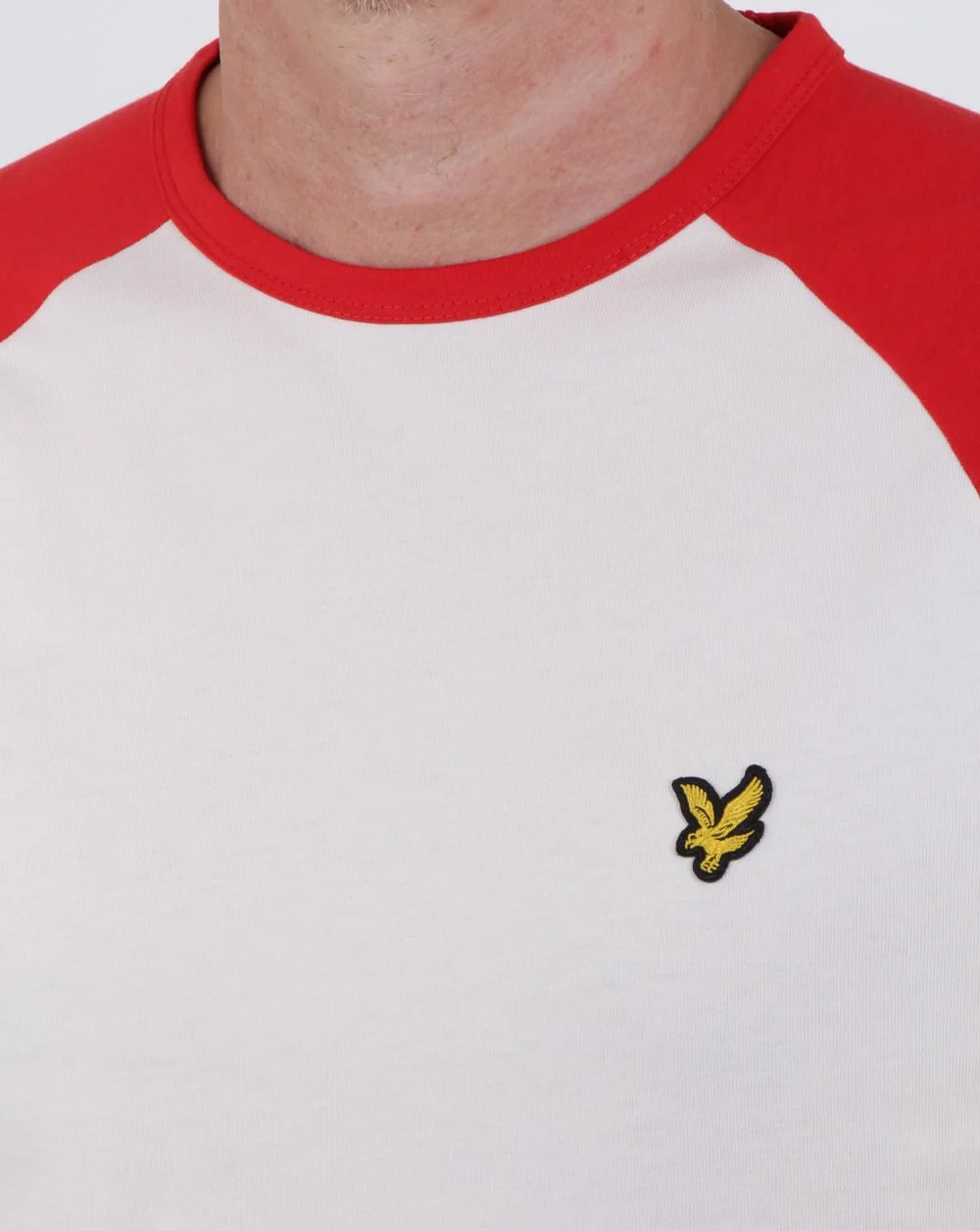 Lyle And Scott Raglan Ringer T-shirt Seashell White Marl - Image 2