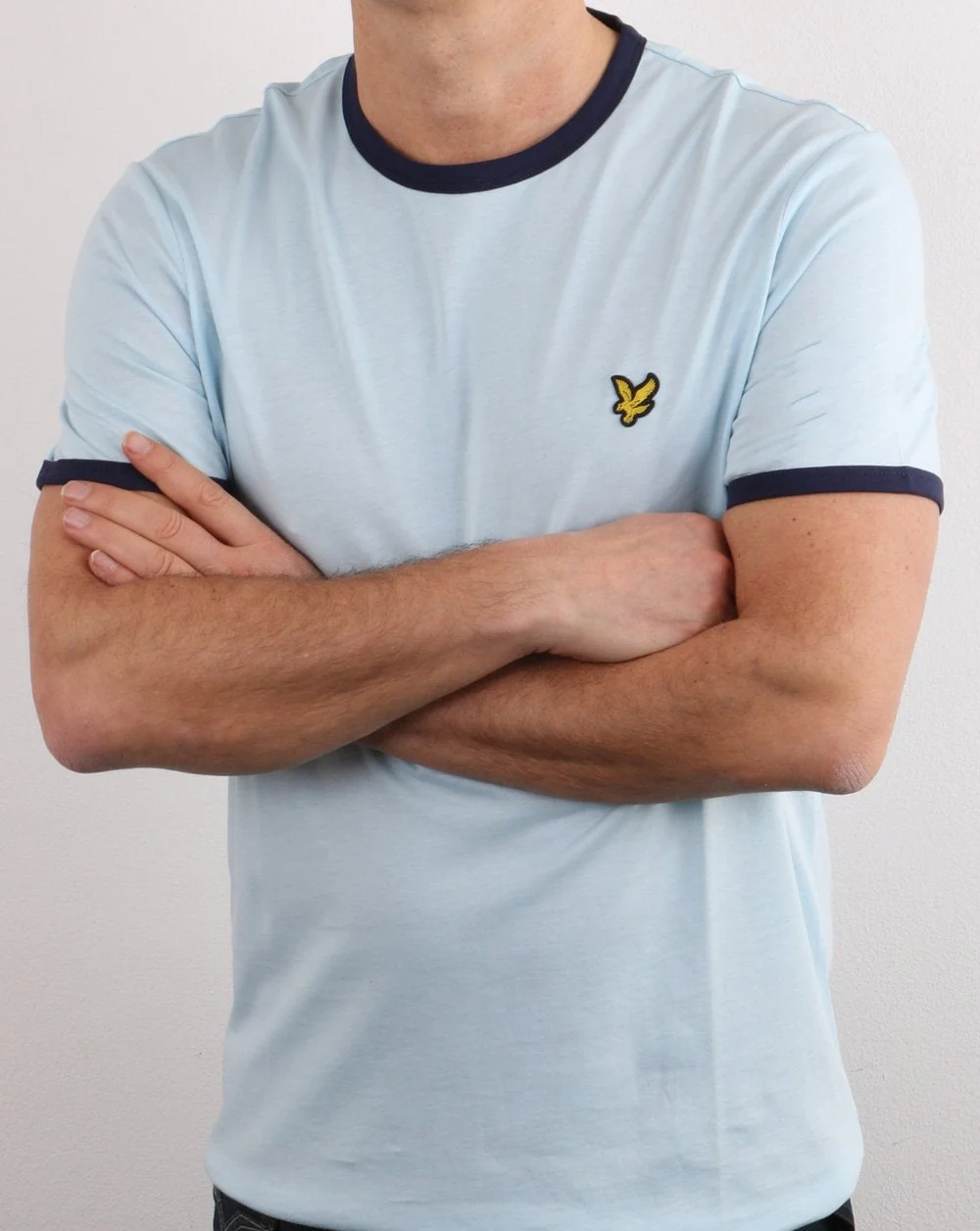 Lyle And Scott Ringer T Shirt Deck Blue/Navy - Image 4
