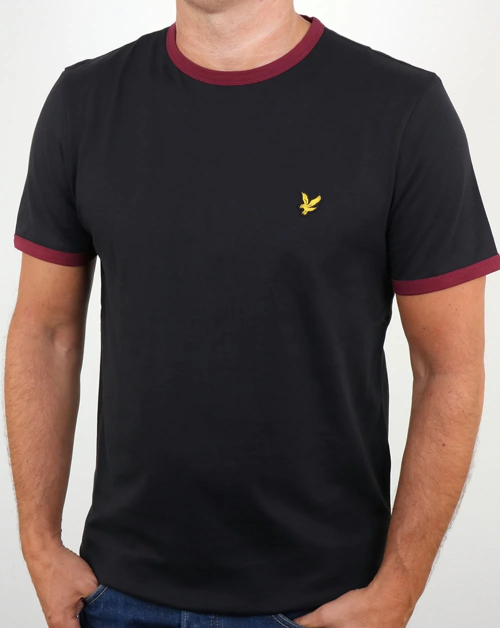 Lyle And Scott Ringer T Shirt True Black