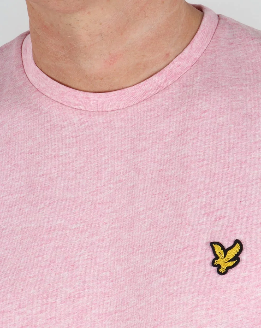 Lyle And Scott T-shirt Mid Pink Marl - Image 2