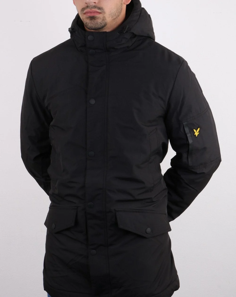 Lyle And Scott Technical Parka True Black - Image 2