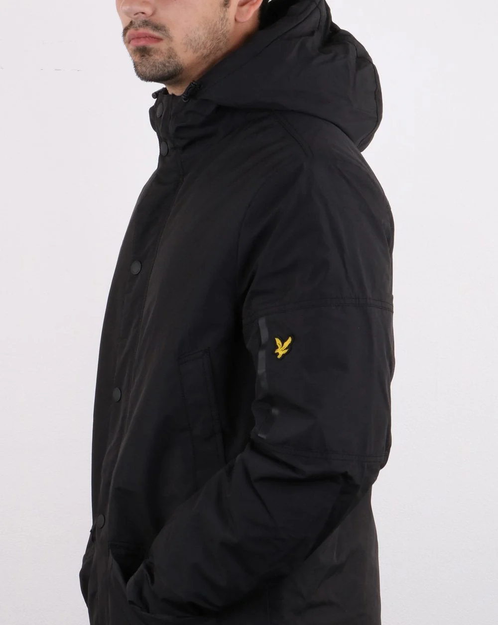 Lyle And Scott Technical Parka True Black - Image 3