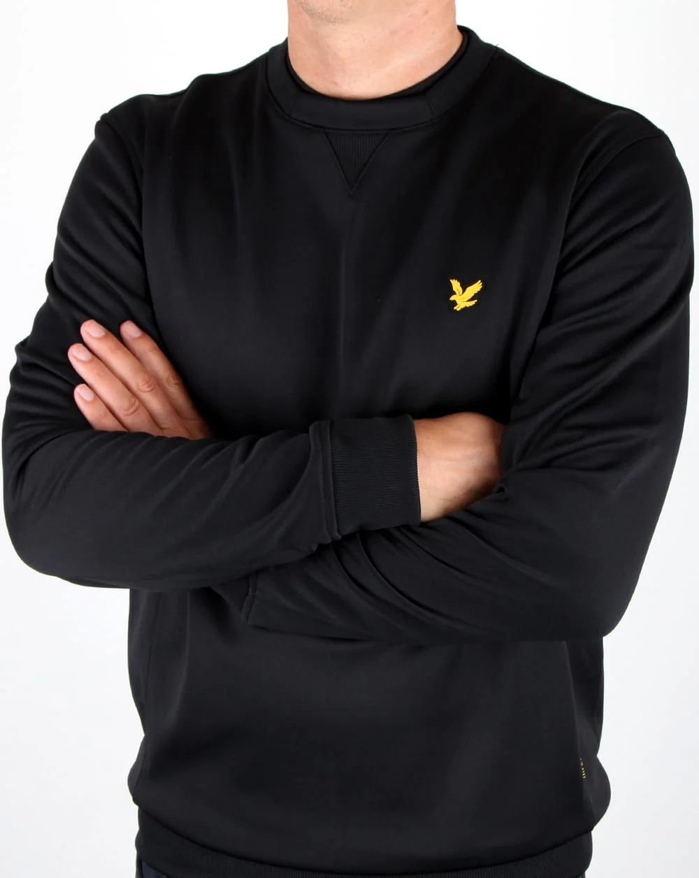 Lyle And Scott Thompson Fleece Crew Jumper True Black - Image 2