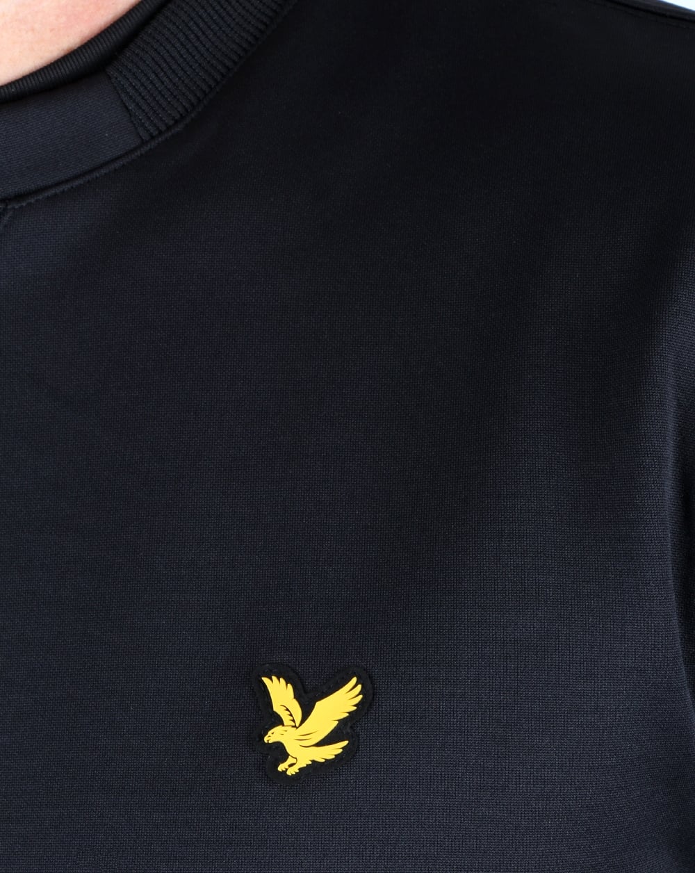 Lyle And Scott Thompson Fleece Crew Jumper True Black - Image 3