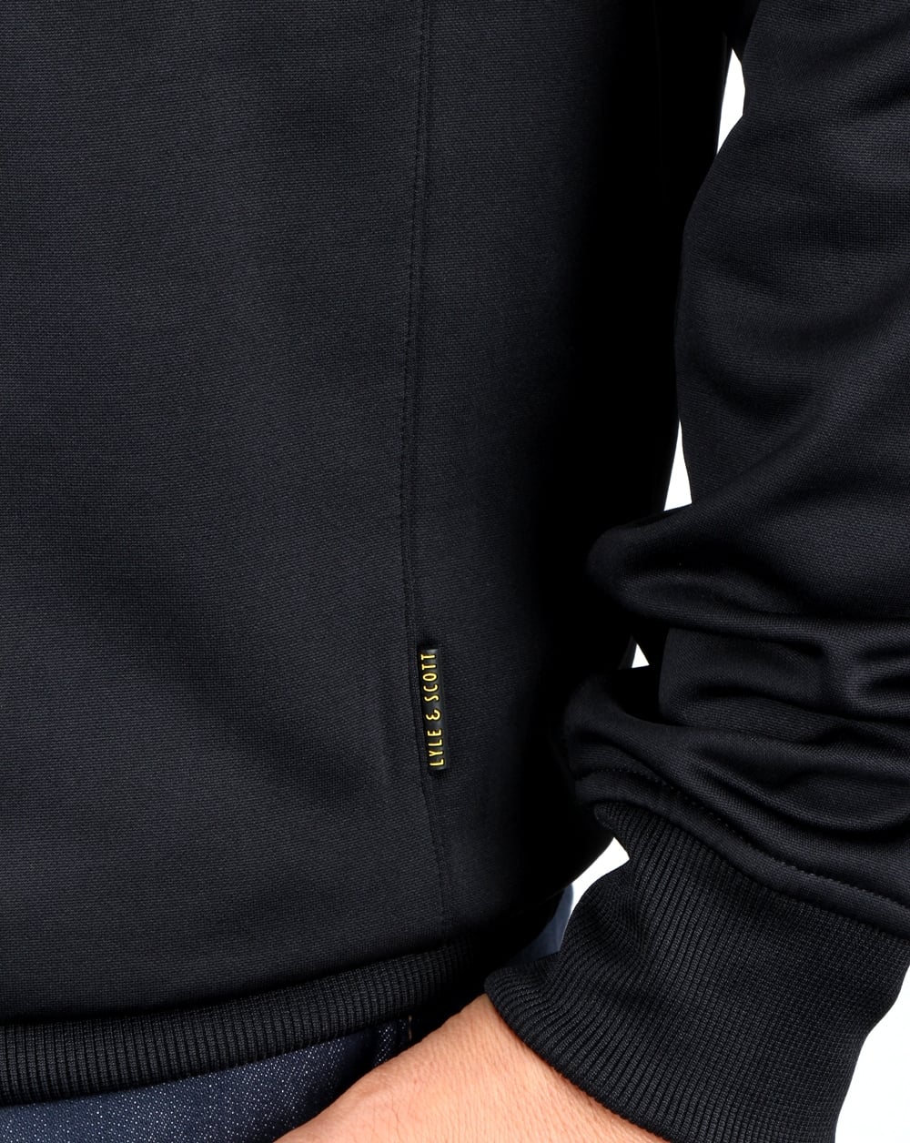 Lyle And Scott Thompson Fleece Crew Jumper True Black - Image 4