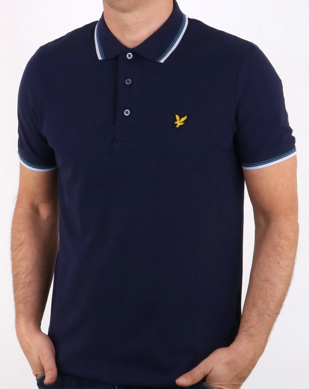 Lyle And Scott Tipped Polo Shirt Navy