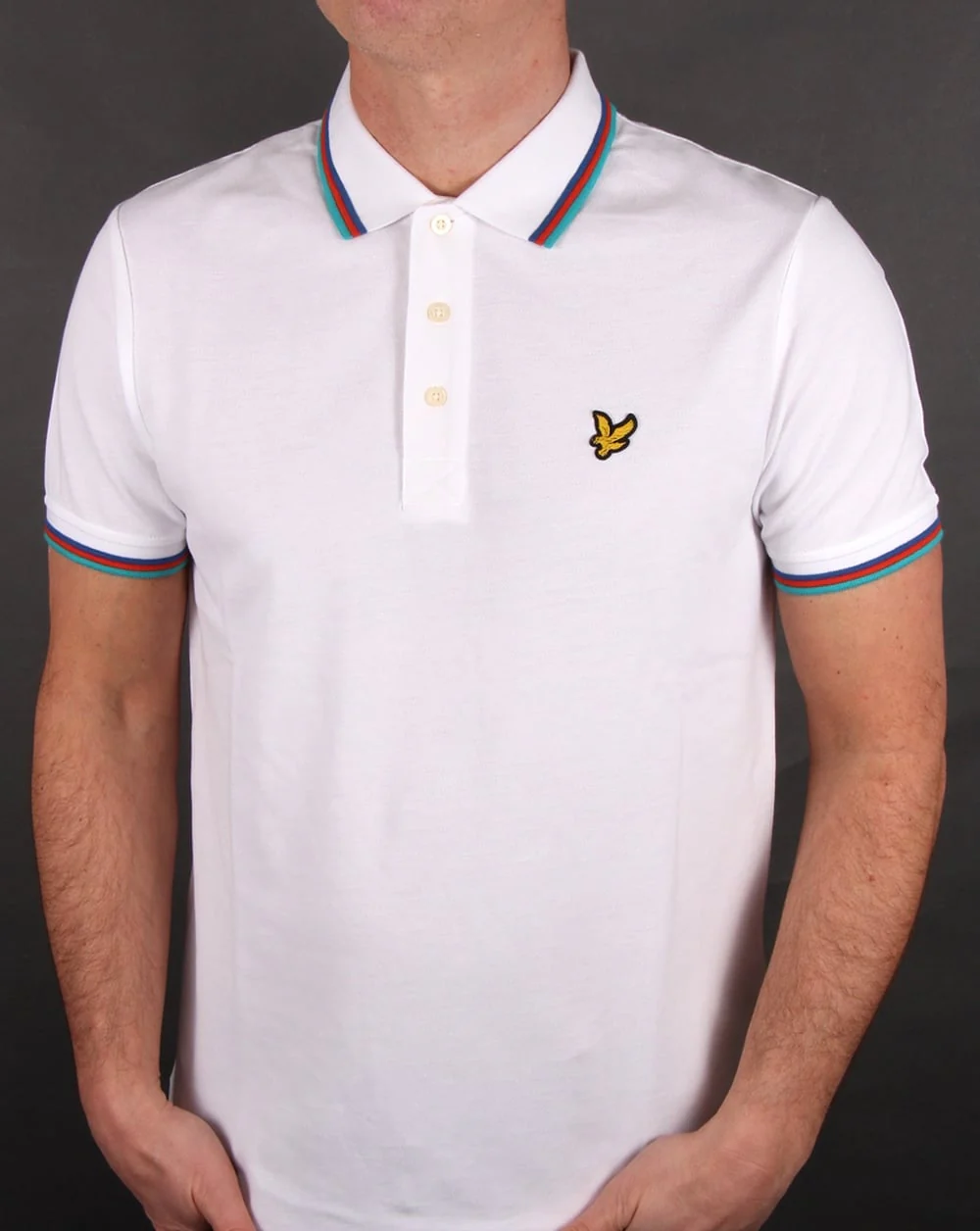 Lyle And Scott Tipped Polo Shirt White