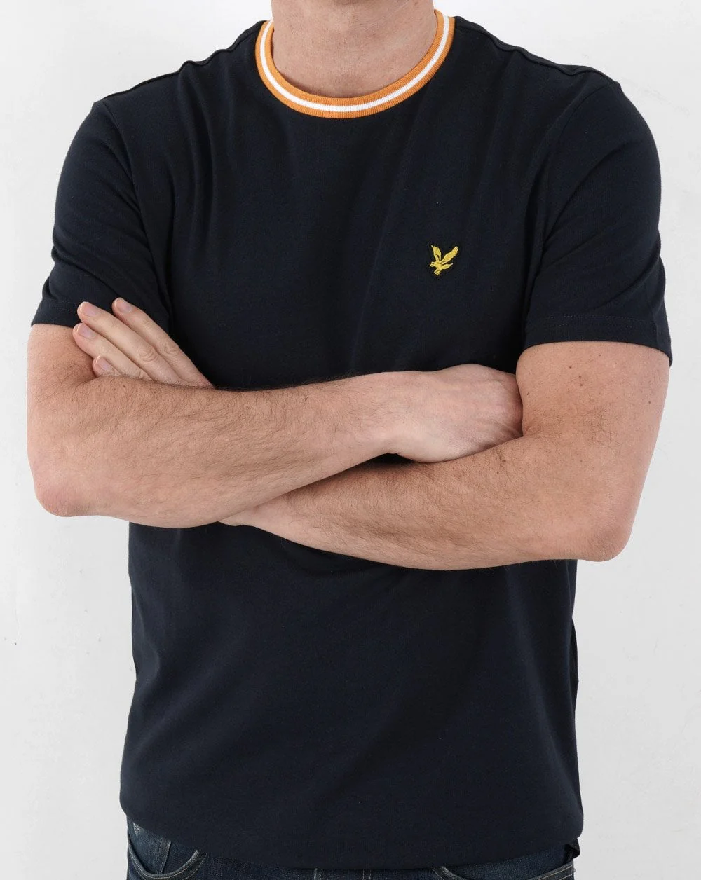 Lyle And Scott Tipped T-shirt Dark Navy - Image 3