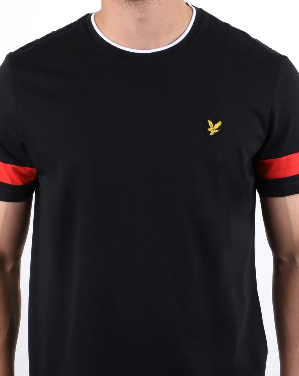 Lyle And Scott Tipped T-shirt True Black - Image 4