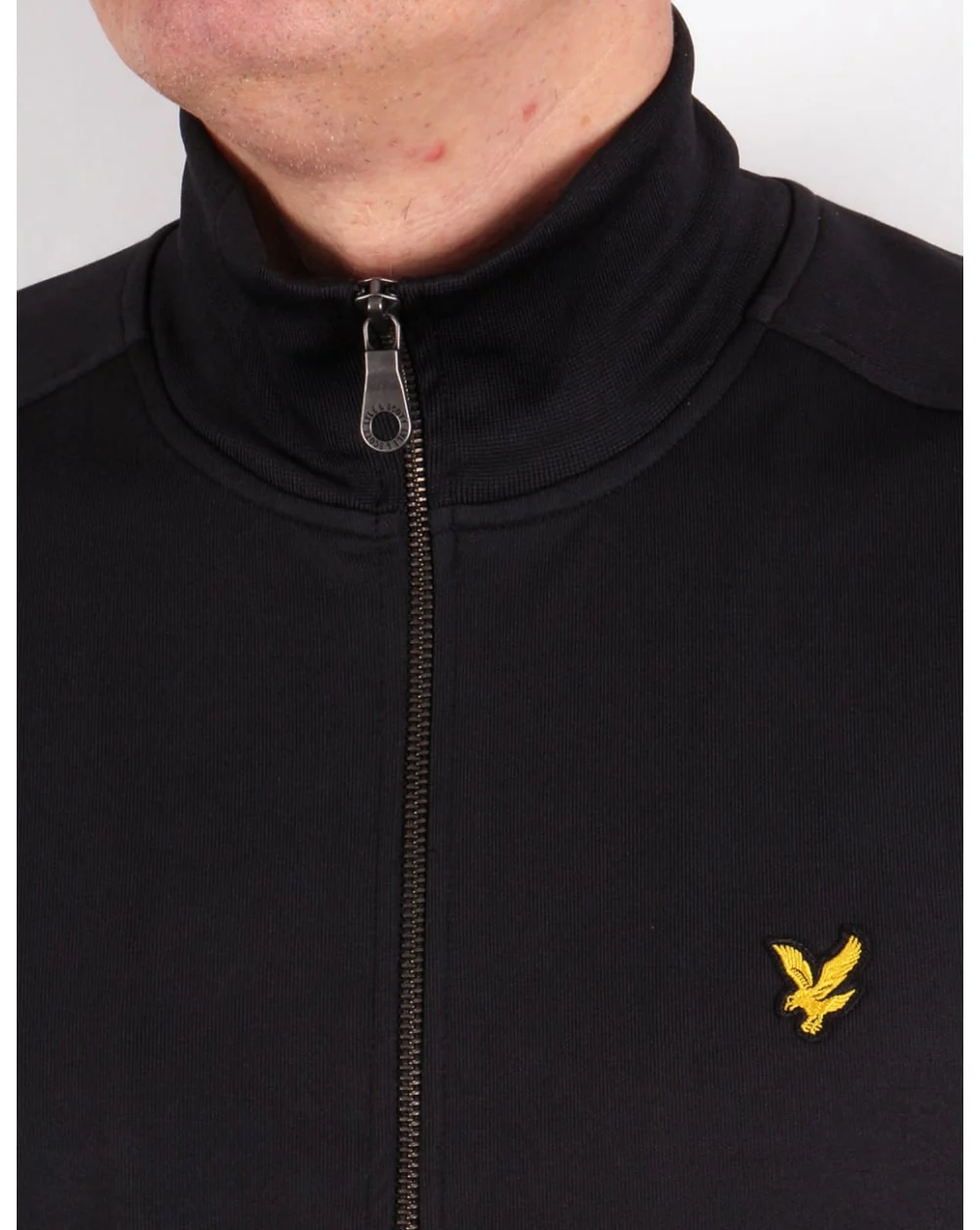 Lyle And Scott Tricot Track Jacket Black - Image 2