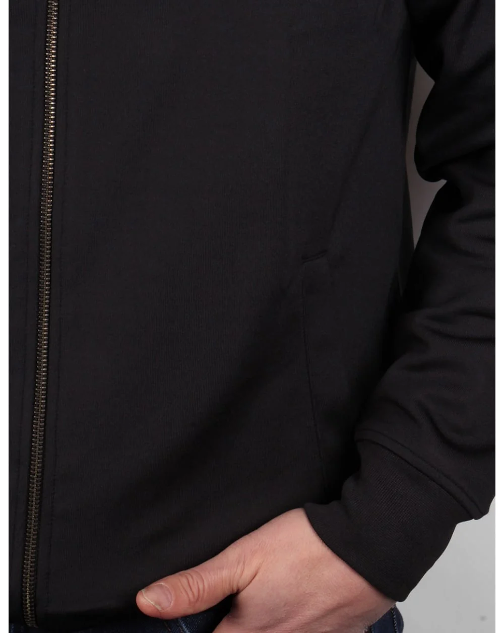 Lyle And Scott Tricot Track Jacket Black - Image 3