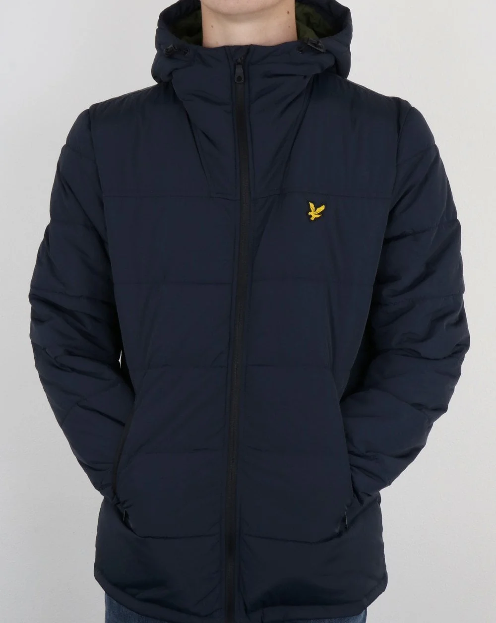 Lyle And Scott Wadded Jacket Dark Navy